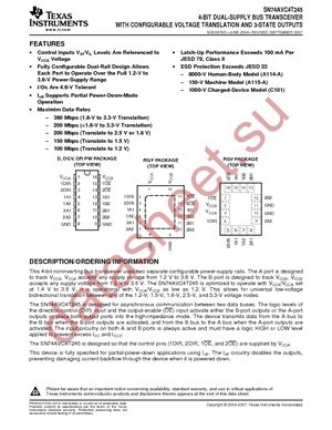 SN74AVC4T245D datasheet  